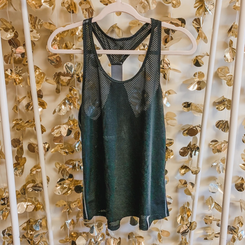 Black mesh under armor tank